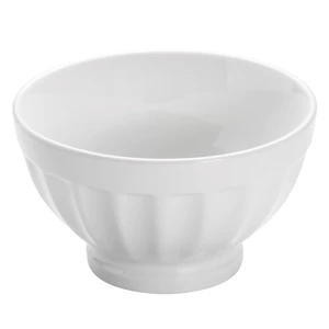 Biela porcelánová miska Maxwell & Williams Basic Ribbed, ø 10,5 cm