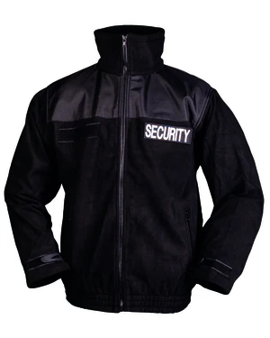 SECURITY fleecová bunda Mil-Tec® - čierna (Veľkosť: 3XL)