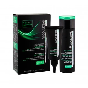 Collistar Men Anti-Dandruff darčeková kazeta peeling na pokožku hlavy 50 ml + šampón 200 ml pre mužov poškodená krabička