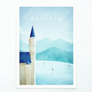 Plagát Travelposter Bavaria, A3