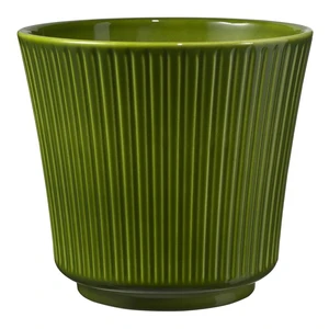 Zelený keramický kvetináč Big pots Gloss, ø 12 cm