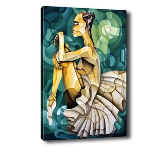 Obraz Tablo Center Geometric Ballerina, 100 × 140 cm