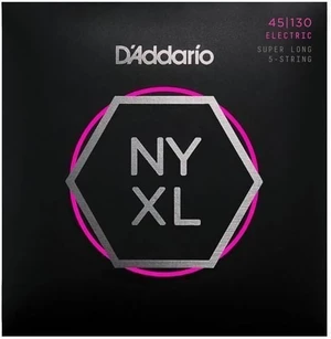 D'Addario NYXL45130SL Set de 5 corzi pentru bas