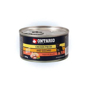 Konzerva Ontario Chicken Pieces + Gizzard 200g