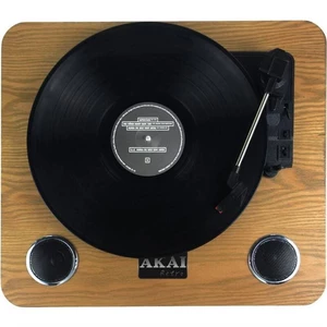 Gramofón AKAI ATT-09 drevený gramofón • 3 rýchlosti prehrávania (33,3/45/78 otáčok za minútu) • integrované stereo reproduktory (výkon 2× 1,2 W) • fre