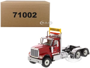 International HX520 Day Cab Tandem Tractor Red 1/50 Diecast Model by Diecast Masters