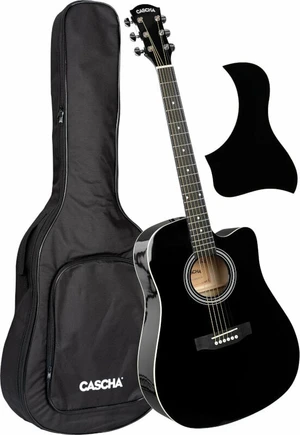 Cascha CGA100BK Black Akustikgitarre