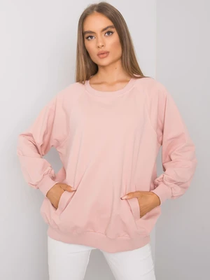 Dusty pink sweatshirt with pockets by Gaelle RUE PARIS