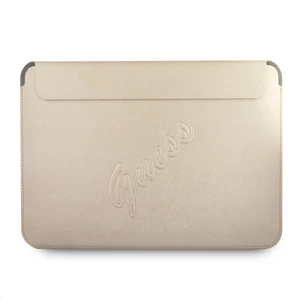 Guess Saffiano Computer Sleeve GUCS13PUSASLG pouzdro na notebook 13" light gold