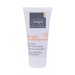 Ziaja Med Protective Tinted SPF50+ 50 ml opalovací přípravek na obličej pro ženy Natural