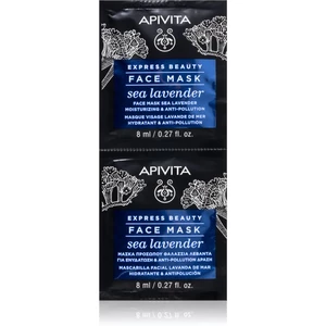 Apivita Express Beauty Moisturizing Face Mask Sea Lavender pleťová maska s hydratačným účinkom 2 x 8 ml