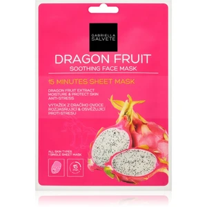 Gabriella Salvete Face Mask Dragon Fruit upokojujúca plátienková maska 1 ks