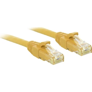 LINDY 48063 RJ45 sieťové káble, prepojovacie káble CAT 6 U/UTP 2.00 m žltá s ochranou 1 ks