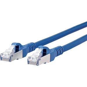 Metz Connect 1308452044-E RJ45 sieťové káble, prepojovacie káble CAT 6A S/FTP 2.00 m modrá s ochranou 1 ks