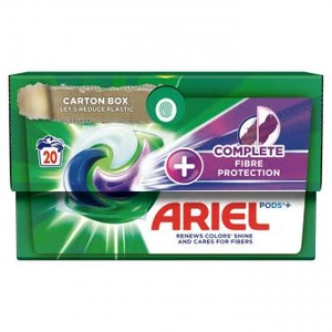 Ariel All-in-1 PODS Complete fiber protection, Gélové Kapsuly Na Pranie, 20 Praní