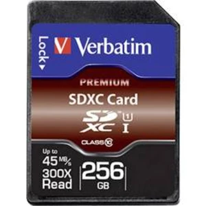 Paměťová karta SDXC, 256 GB, Verbatim Premium 44026, Class 10, UHS-I