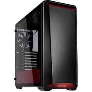 PC skříň midi tower Phanteks P400, černá, červená