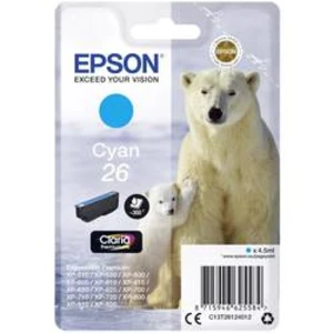 Epson Ink T2612, 26 originál azurová C13T26124012