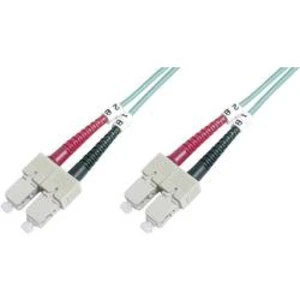 Optické vlákno kabel Digitus DK-2522-03-4 [1x zástrčka SC - 1x zástrčka SC], 3.00 m, fialová