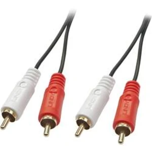 Cinch audio kabel LINDY 35664, 10.00 m, černá