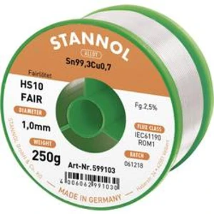 Pájecí cín Stannol HS10-Fair, cívka, 250 g, 1 mm