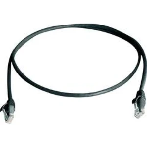 Síťový kabel RJ45 Telegärtner L00000A0297, CAT 6, U/UTP, 1.00 m, černá