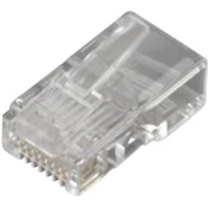 Zástrčka, rovná MH Connectors 6510-0104-01, RJ45 MHRJ458P8CR, počet pólů: 8P8C, transparentní, 1 ks