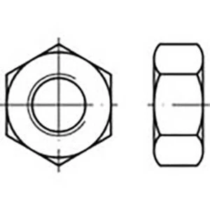 Šestihranné matice TOOLCRAFT TO-6861099, M4, N/A, Ušlechtilá ocel V2A , 100 ks