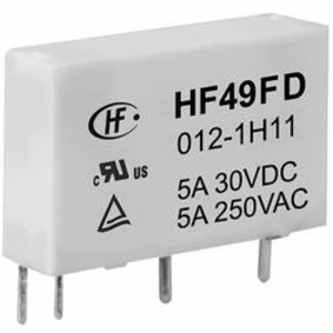 Síťové relé Hongfa HF49FD/005-1H12F, 5 A , 30 V/DC/ 250 V/AC , 1250 VA/ 150 W