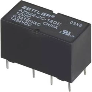 Subminiaturní DIP relé 12 V/DC 2 A Zettler Electronics AZ822-2C-12DSE 1 ks