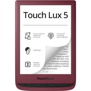 PocketBook Touch Lux 5 RubyRed eBook čítačka 15.2 cm (6 palca) rubínová, červená