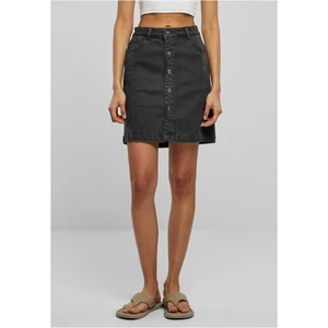 Women's Organic Stretch Denim Skirt with Black Wash