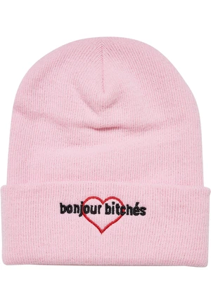 Bonjour Bitches Beanie baby pink