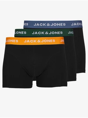 Set of three men's black boxer shorts Jack & Jones