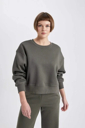 DEFACTO Relax Fit Printed Sweatshirt