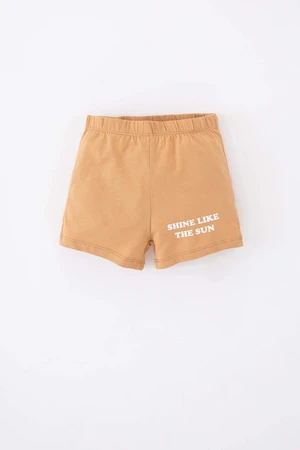 DEFACTO Baby Boy Regular Fit Slogan Printed Shorts