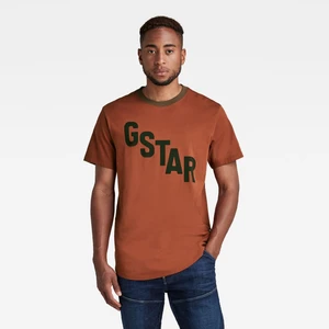 Tričko - G-star RAW Lash sports graphic r t hnedé