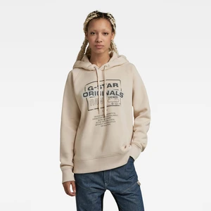 G-STAR Sweatshirt - Originals loose hdd sw beige