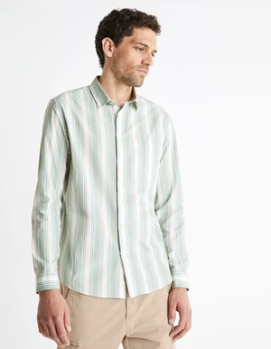 Celio Cotton Shirt Bastripes - Men