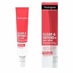 Neutrogena Sérum proti pupínkům Clear & Defend+ (Daily Serum) 30 ml