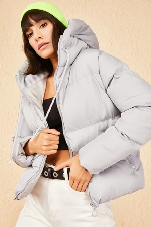 Bianco Lucci Women's Hooded Puffer Coat