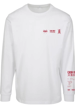 Long sleeve cash only white