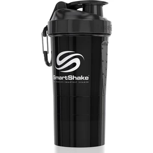 Smartshake Original2GO sportovní šejkr + zásobník barva Gun Smoke Black 600 ml