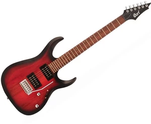 Cort X100 Open Pore Black Cherry Burst Chitară electrică