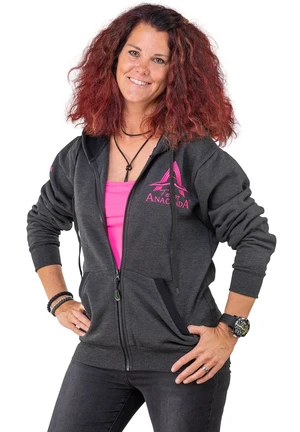 Anaconda mikina lady team zipper hoodie - l