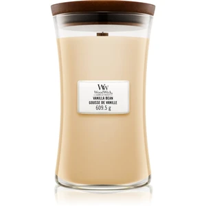 Woodwick Vanilla Bean vonná sviečka s dreveným knotom 609,5 g