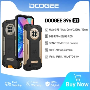 DOOGEE S96GT Rugged 6.22" LCD Display 8GB 256GB Helio G95 48MP AI Quad Camera 20MP Night Vision 6350mAh 15W Wireless Charging