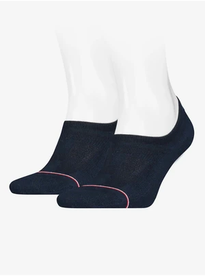 Tommy Hilfiger Socks - TH MEN ICONIC FOOTIE 2P dark blue