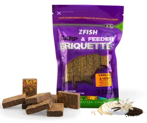 Zfish zakrmovacie brikety carp & feeder briquettes 220 g - vanilla & hemp