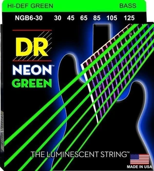 DR Strings Neon Hi-Def NGB6-30 Corde Basso 6 Corde